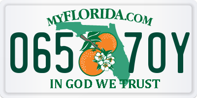 FL license plate 0657OY