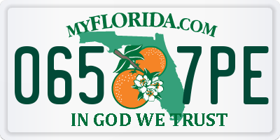 FL license plate 0657PE