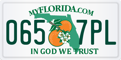 FL license plate 0657PL