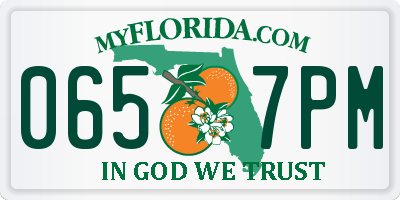 FL license plate 0657PM