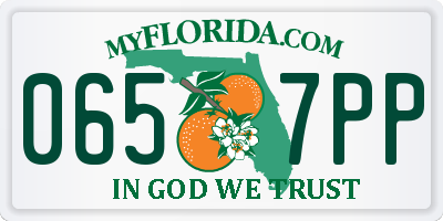 FL license plate 0657PP