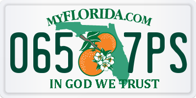 FL license plate 0657PS