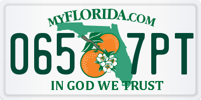 FL license plate 0657PT