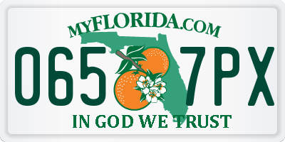 FL license plate 0657PX