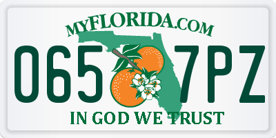 FL license plate 0657PZ