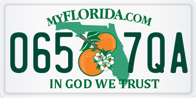 FL license plate 0657QA