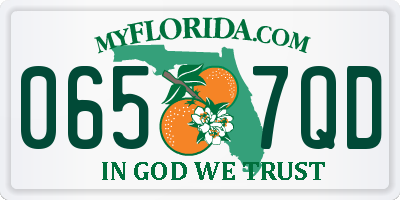 FL license plate 0657QD