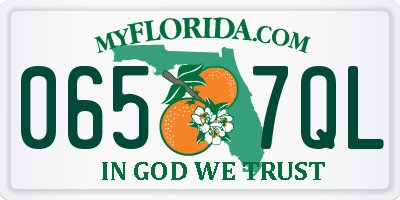 FL license plate 0657QL