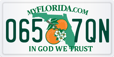FL license plate 0657QN