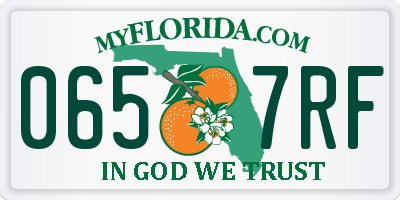FL license plate 0657RF