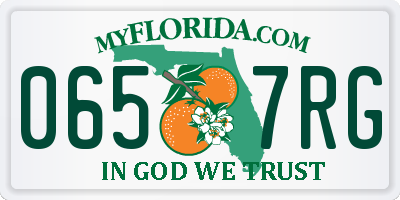 FL license plate 0657RG
