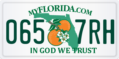 FL license plate 0657RH