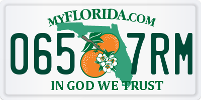 FL license plate 0657RM