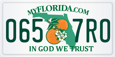 FL license plate 0657RO
