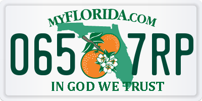 FL license plate 0657RP