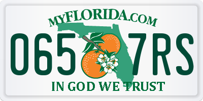 FL license plate 0657RS