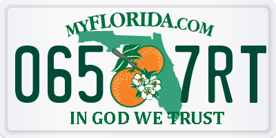 FL license plate 0657RT
