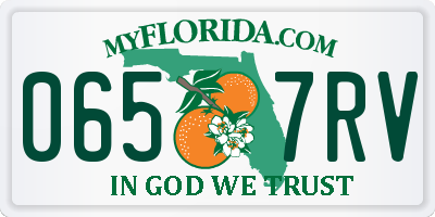 FL license plate 0657RV