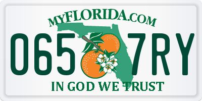 FL license plate 0657RY