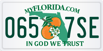 FL license plate 0657SE