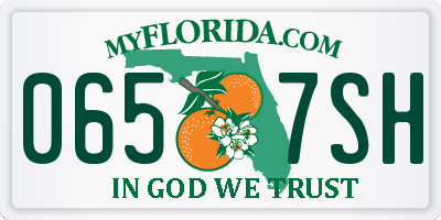 FL license plate 0657SH
