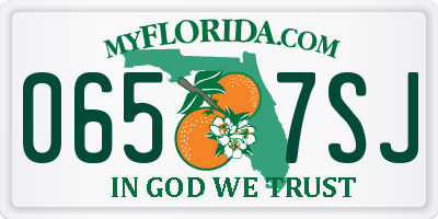 FL license plate 0657SJ