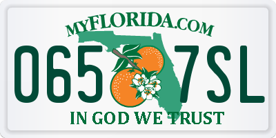 FL license plate 0657SL