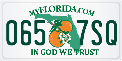 FL license plate 0657SQ