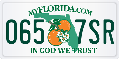 FL license plate 0657SR