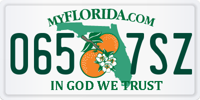FL license plate 0657SZ