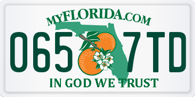 FL license plate 0657TD
