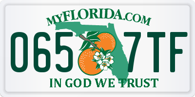 FL license plate 0657TF