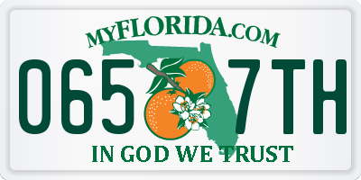 FL license plate 0657TH