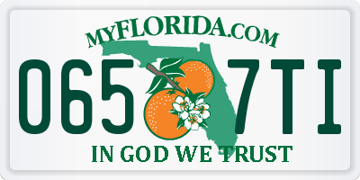 FL license plate 0657TI