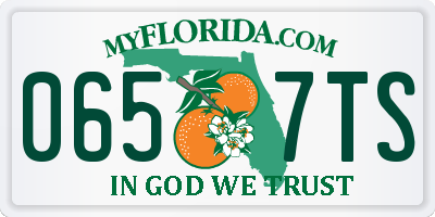 FL license plate 0657TS