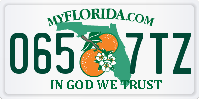 FL license plate 0657TZ