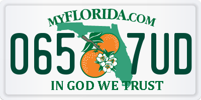 FL license plate 0657UD