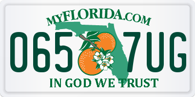 FL license plate 0657UG