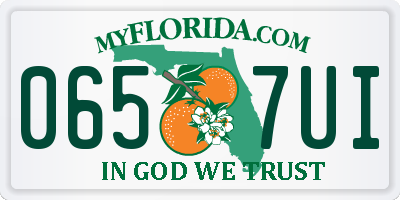 FL license plate 0657UI