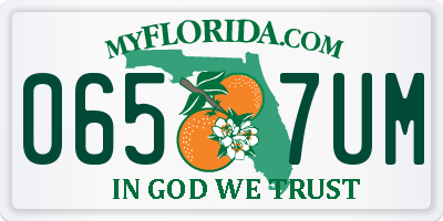 FL license plate 0657UM