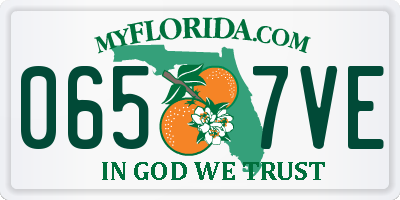 FL license plate 0657VE
