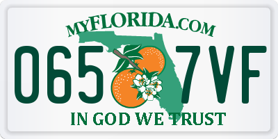 FL license plate 0657VF