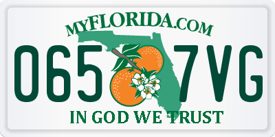 FL license plate 0657VG