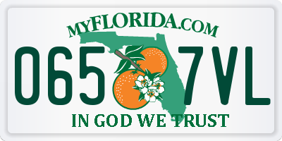 FL license plate 0657VL
