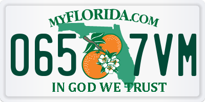 FL license plate 0657VM