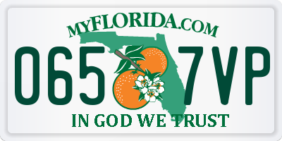 FL license plate 0657VP