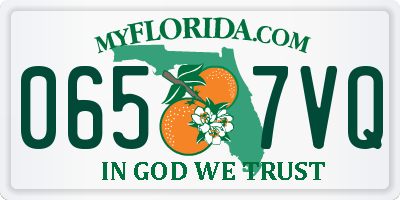 FL license plate 0657VQ