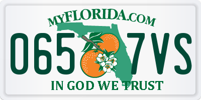 FL license plate 0657VS