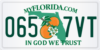 FL license plate 0657VT
