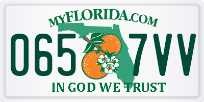 FL license plate 0657VV